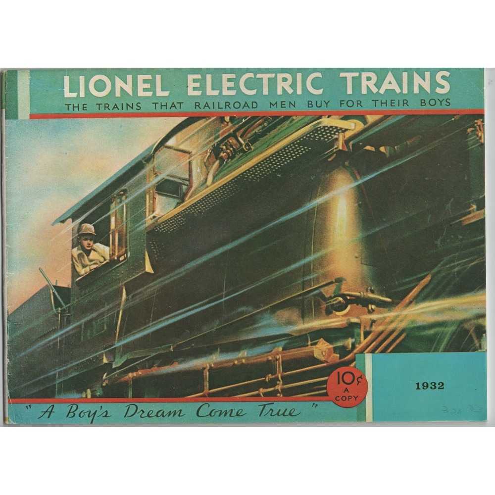 Reprint of 1932 Lionel Electric Trains Catalog A Boys Dream Come True Prewar VG-